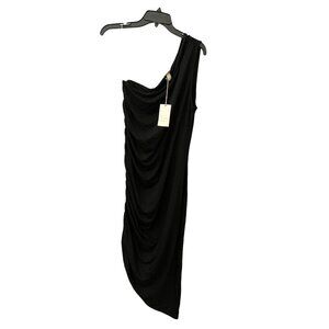 Women's One Shoulder Knit Dress  A New Day  Black  L